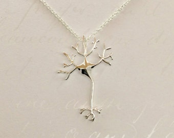 Neuron Necklace Neuron Cell Necklace Neuron Structure Neuron Synapse Neurotransmitter Jewelry Gift for Doctor, Neurologist, Dendrite