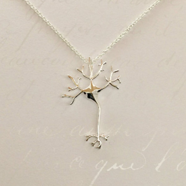 Neuron Necklace Neuron Cell Necklace Neuron Structure Neuron Synapse Neurotransmitter Jewelry Gift for Doctor, Neurologist, Dendrite