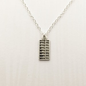Abacus Necklace, Scientific Calculator Necklace, Gift for Accountant, Gift for Mathemetician, Gift for Teacher, Math Lover Gift, Calculator