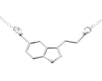 Serotonin Molecular Necklace, Molecular, Doctor, Chemistry, Science, Pre Med Students, Nurse, Biology, Psychology, Neurology, Serotonin