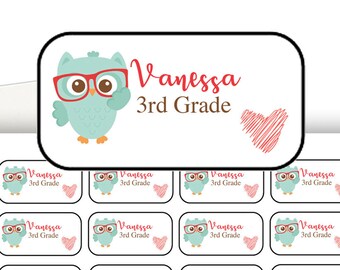 School labels, daycare labels, preschool labels, name stickers, name labels, school supplies, daycare stickers, stickers, kids stickers