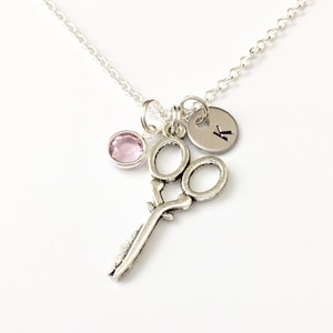 Scissors Necklace, Gift for Hairdressers, Cosmotology Gift, Barber Gift, Shears Necklace, Artist, Hair Stylist, Sewing Necklace, Salon Gift