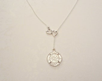 firefighter girlfriend necklace