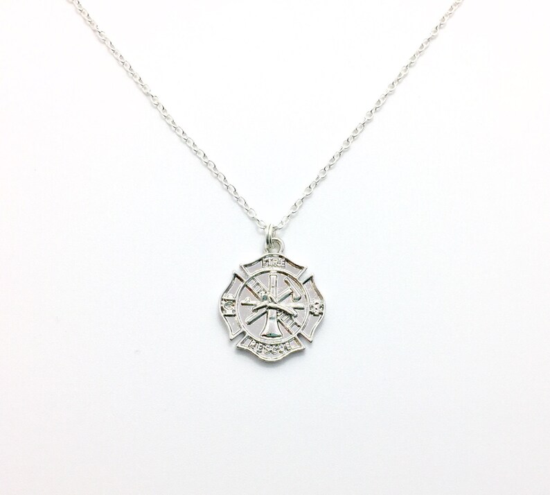 firefighter girlfriend necklace