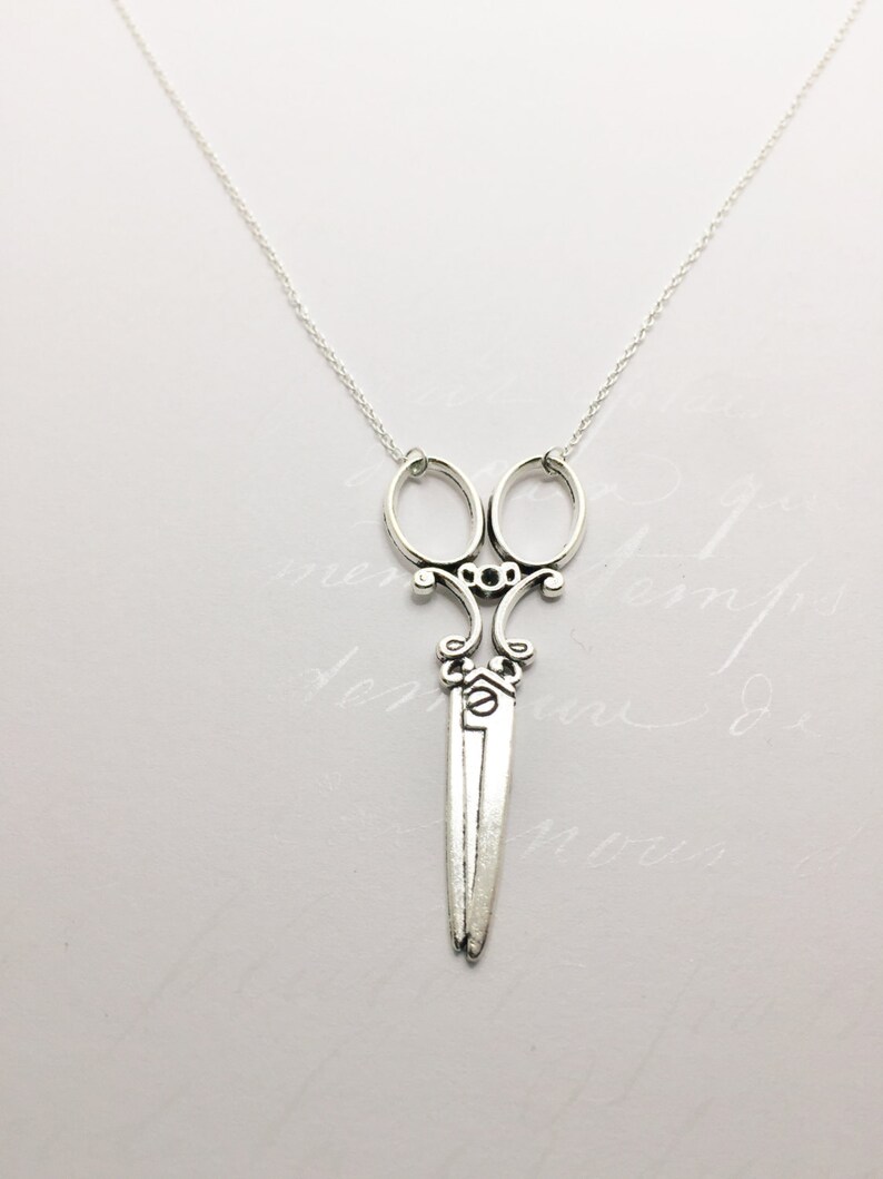 Scissors Necklace Great Gift for Hairdressers Barbers Etsy