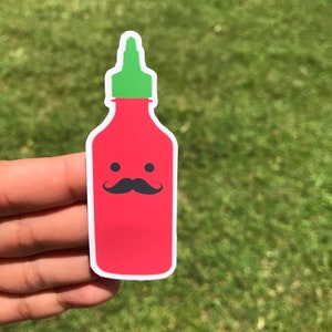 Sriracha, Sriracha Sauce, Stickers, Hot Sauce, Chef, Funny Stickers, Planner Stickers, Sticker, Hot Sauce Sticker, Siracha, Foodie, laptop image 4