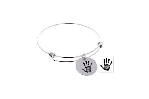 Baby handprint best sale bracelet