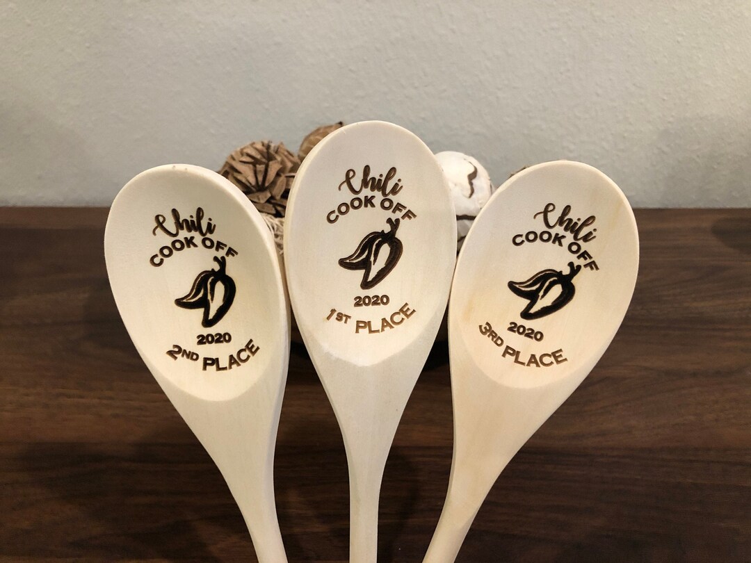 Chili Cook off Wooden Spoon, Chili Cook-off Awards, Chili Cookoff