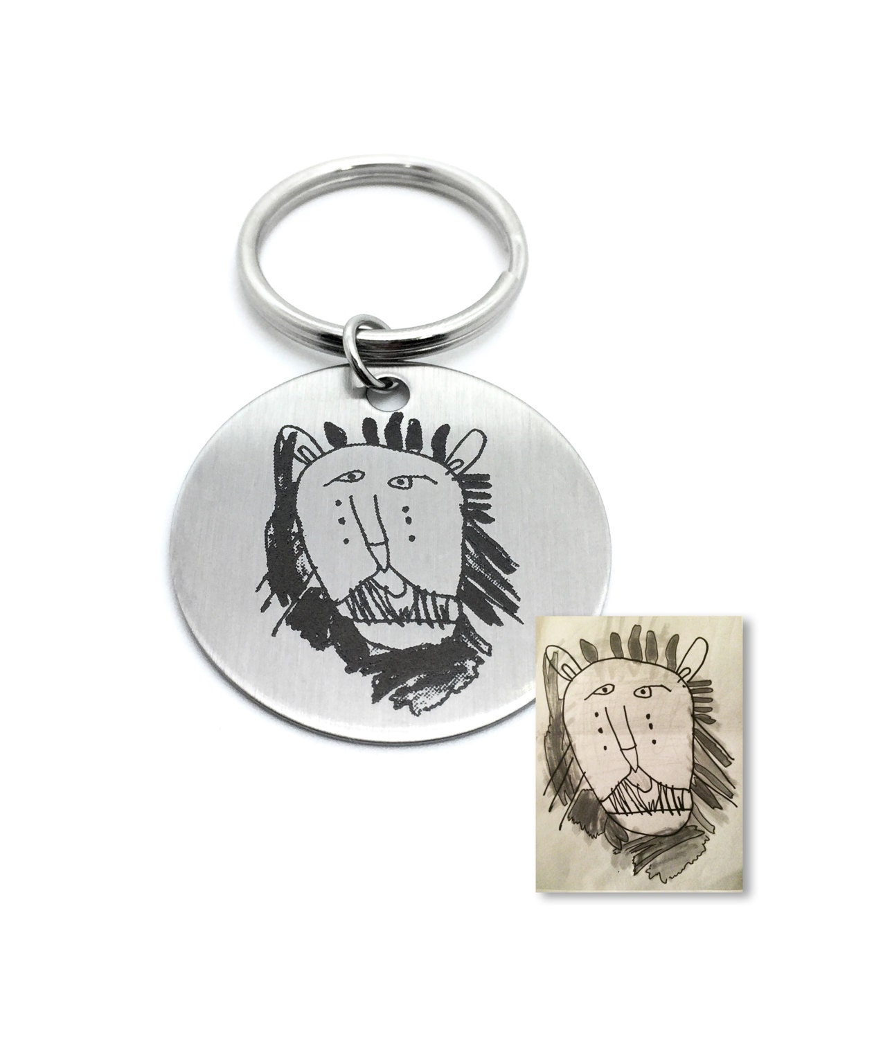 Handwriting Keychain, Mothers Day, Signature Gifts, Memorial Gift, Fathers Engraved Memorial, Gifts For Dad