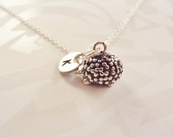 Porcupine Necklace, Hedgehog Necklace, Unique Gift, Animal Necklace, Animal Jewelry, Porcupine Gift, Quill Necklace, Quill Pig, Animal Gift