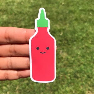 Sriracha, Sriracha Sauce, Stickers, Hot Sauce, Chef, Funny Stickers, Planner Stickers, Sticker, Hot Sauce Sticker, Siracha, Foodie, laptop image 8