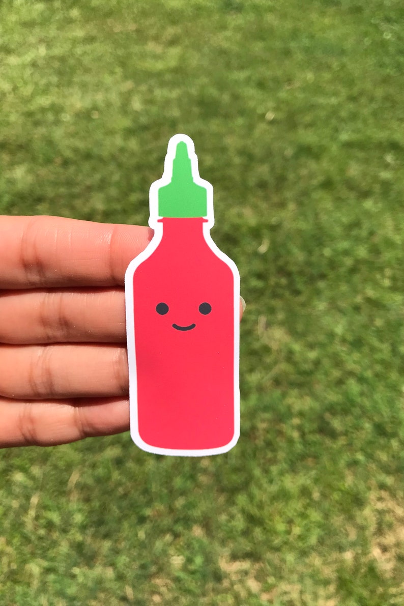 Sriracha, Sriracha Sauce, Stickers, Hot Sauce, Chef, Funny Stickers, Planner Stickers, Sticker, Hot Sauce Sticker, Siracha, Foodie, laptop image 8