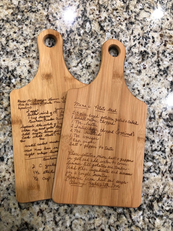 Recipe Cutting Board Custom Wood Cutting Board with -  Portugal