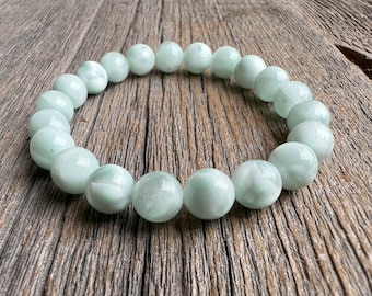 The calming bracelet, green moonstone, bead bracelet, chakra bracelet, anti stress bracelet, gifts for women, spiritual gift, reiki gifts