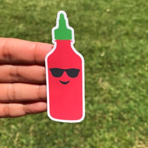 Sriracha, Sriracha Sauce, Stickers, Hot Sauce, Chef, Funny Stickers, Planner Stickers, Sticker, Hot Sauce Sticker, Siracha, Foodie, laptop image 6