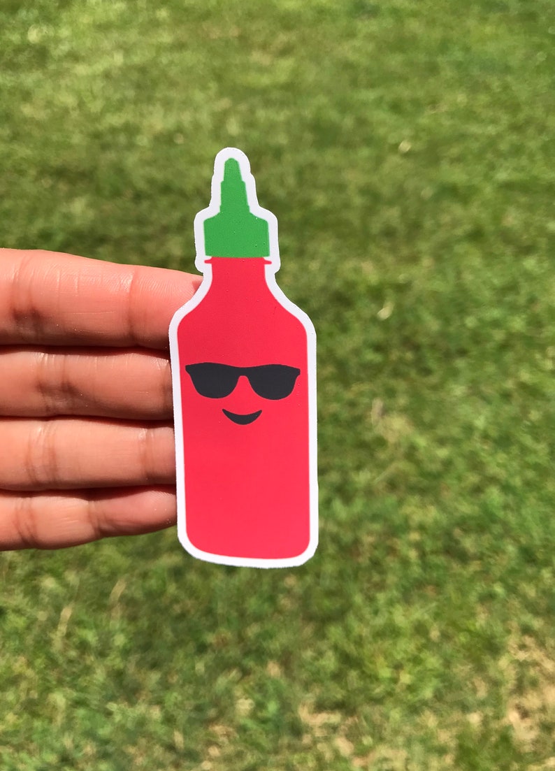 Sriracha, Sriracha Sauce, Stickers, Hot Sauce, Chef, Funny Stickers, Planner Stickers, Sticker, Hot Sauce Sticker, Siracha, Foodie, laptop image 6