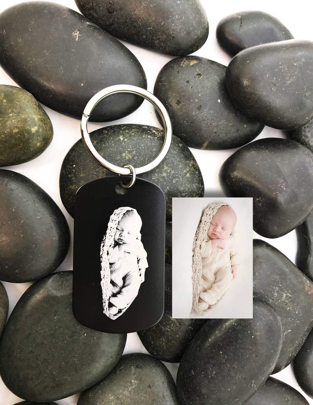 Photographing Keychains Photograph Engraved, Photo Keychain, Handwriting Gifts, Memorial Gift ...