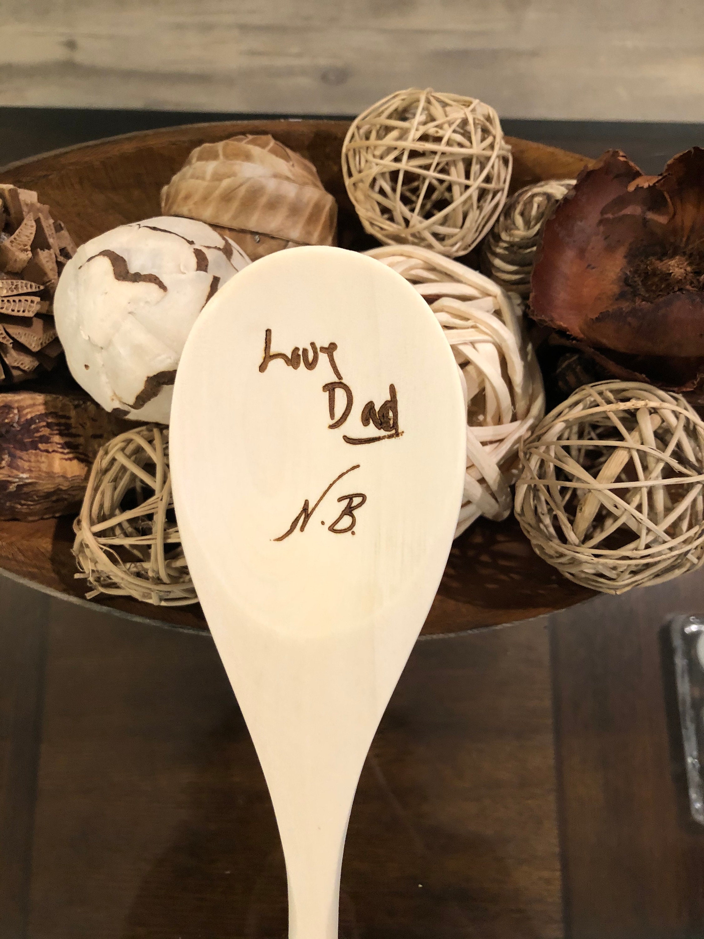 Personalized Real Handwriting Wood Spoon Handwriting Gifts Etsy