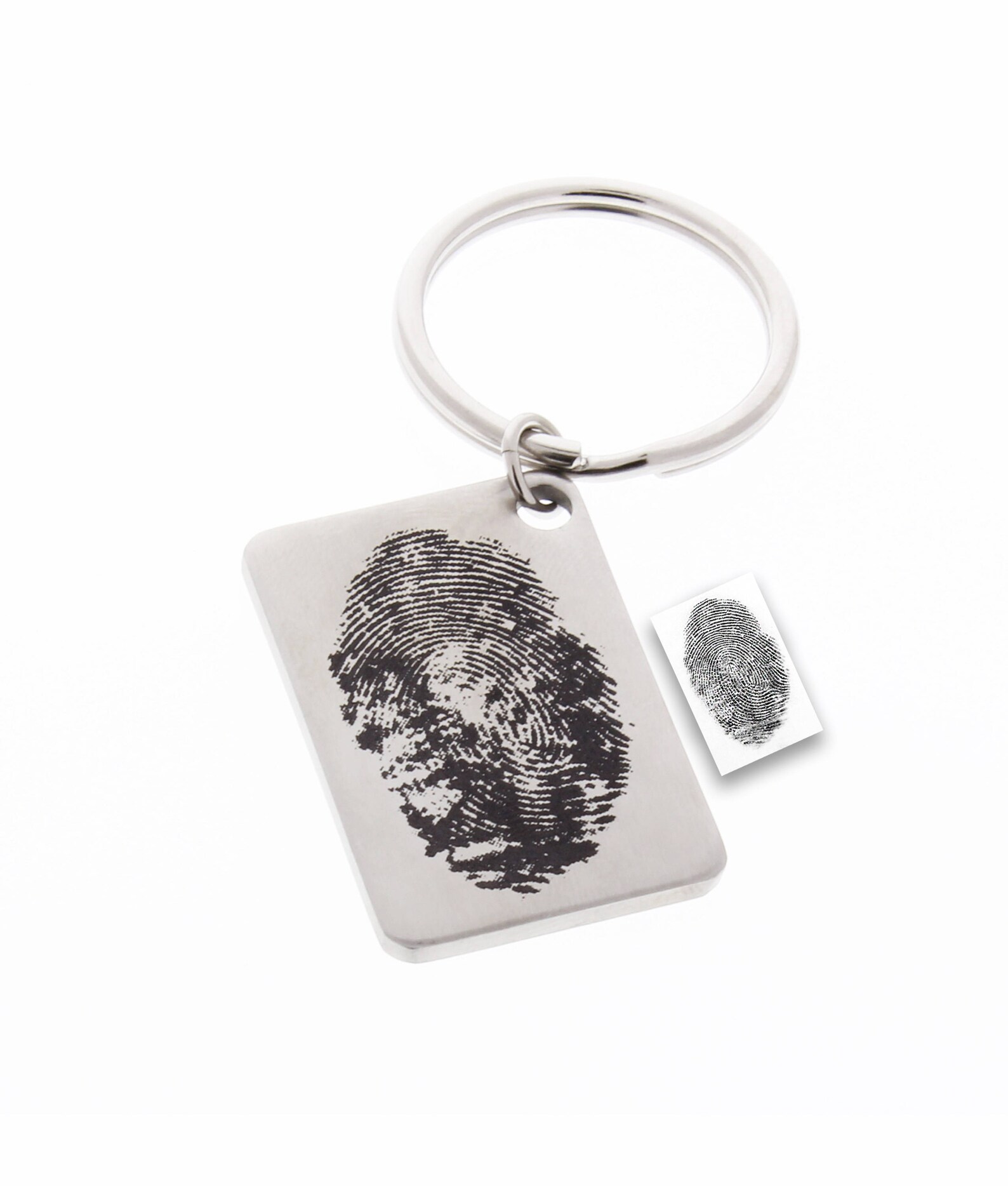 Fingerprint Keychain // Fingerprint Gifts // Memorial Keepsake Etsy