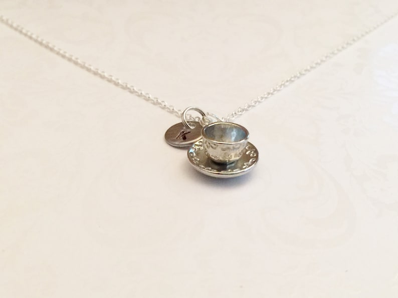Tea Cup Necklace Coffee Cup Necklace Gift for Tea or Coffee Etsy