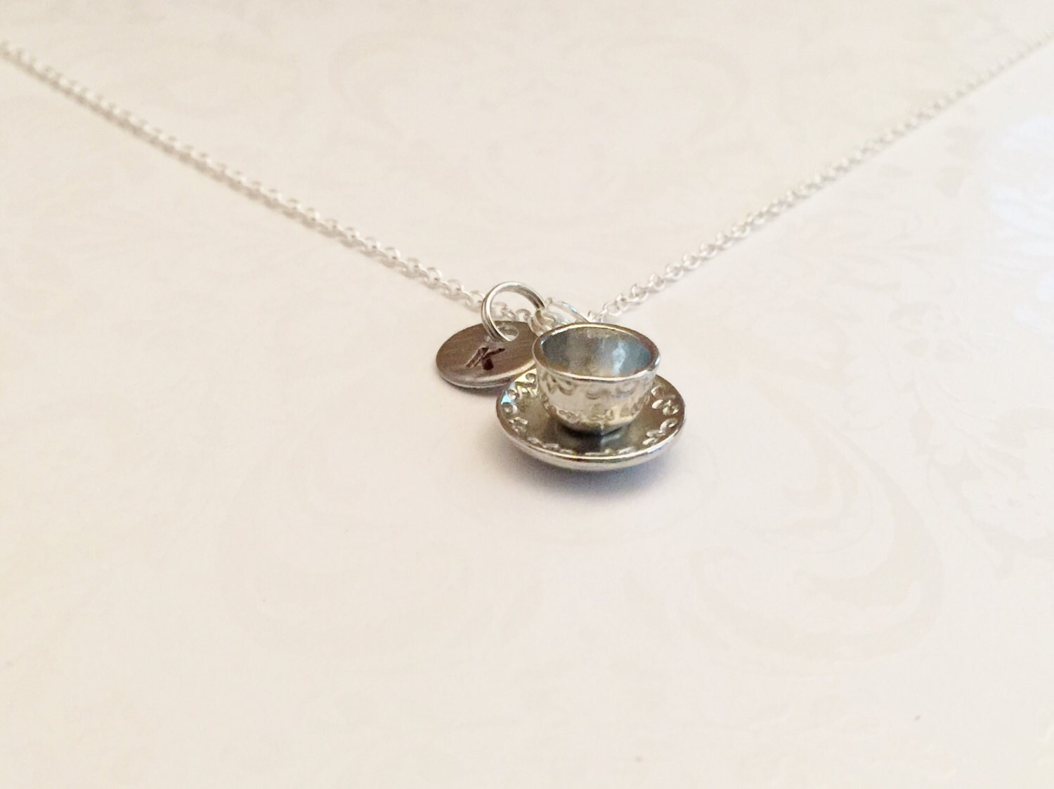 Tea Cup Necklace Coffee Cup Necklace Gift for Tea or Coffee Etsy