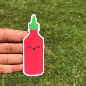 Sriracha, Sriracha Sauce, Stickers, Hot Sauce, Chef, Funny Stickers, Planner Stickers, Sticker, Hot Sauce Sticker, Siracha, Foodie, laptop image 3