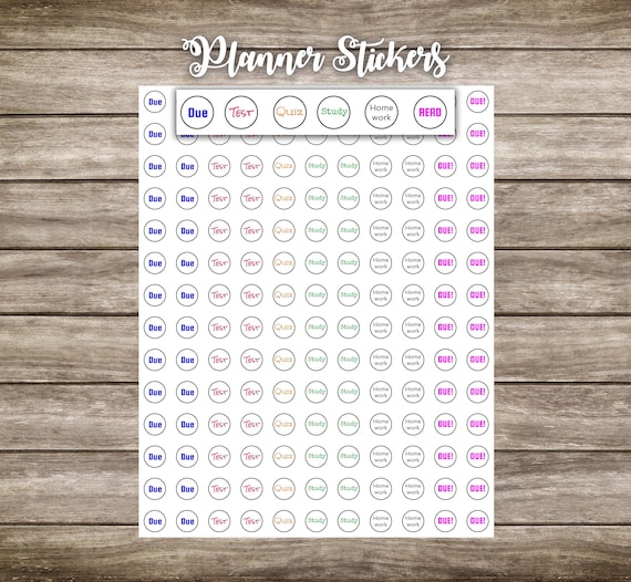 154 School Stickers, Back to School, Planning Stickers, Agenda, College Stickers, Stickers, School, functional stickers, planner stickers