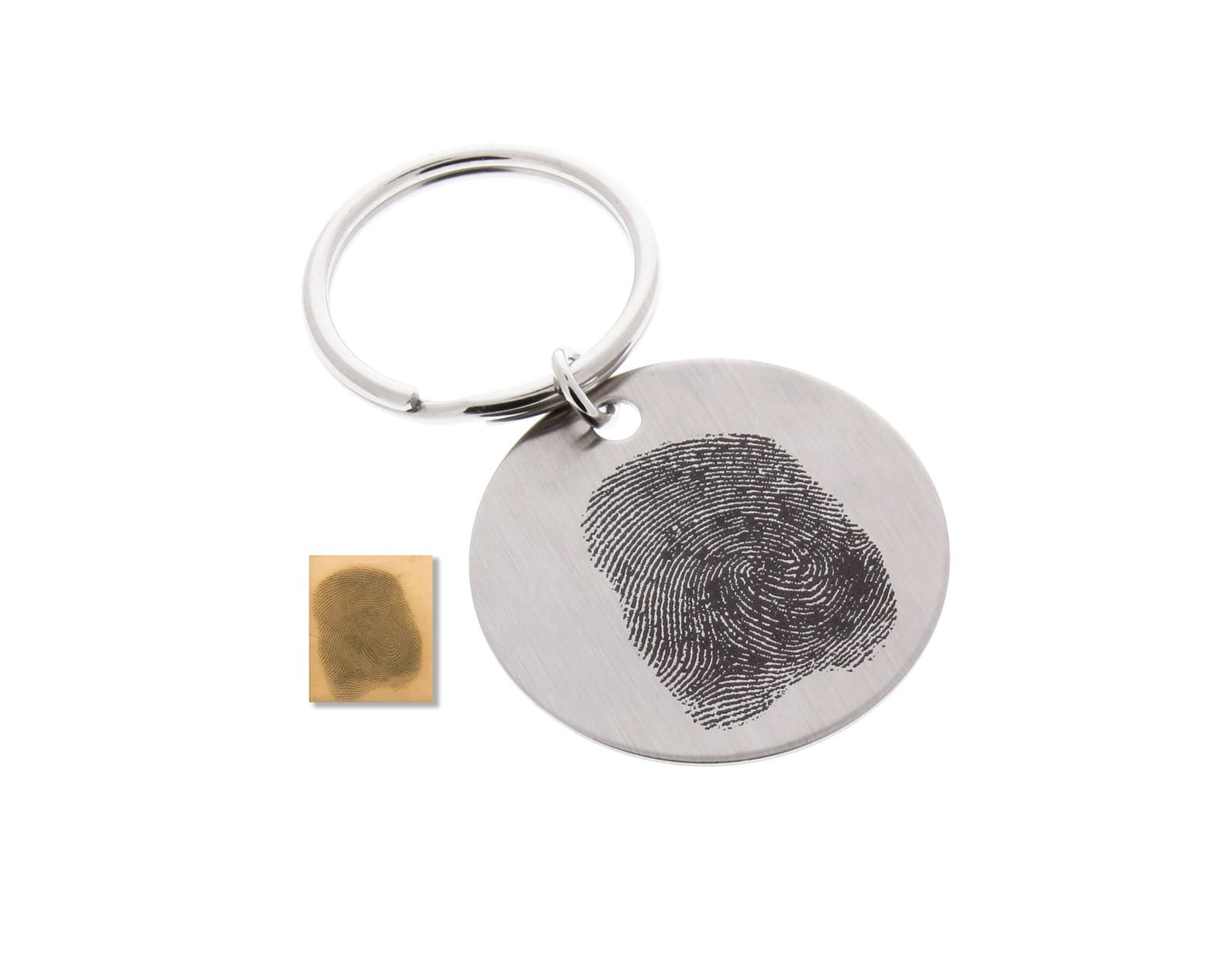 Fingerprint keychain Thumbprint keychain fingerprint Etsy