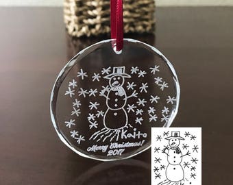 Christmas Ornament, Handwriting Ornament, Ornament, Ornaments, Personalized,  Handwriting Gifts, Custom Ornament, Family Ornament