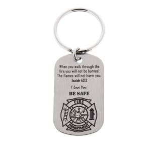 Firefighter Gift, Firefighter Keychain, Fireman, Gift for Firefighter, Lieutenant, Firefighter Wife, Custom Keychain, Firefighter Gifts