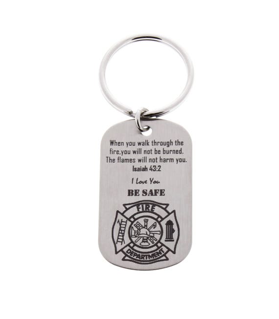firefighter keychain