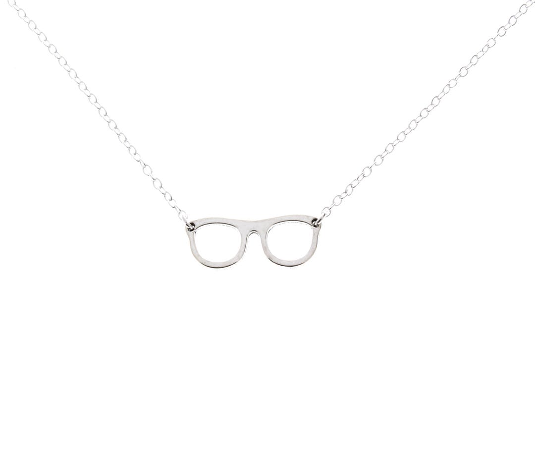 Nerd Glasses Necklace Glasses Necklace Nerd Necklace Doctor Etsy
