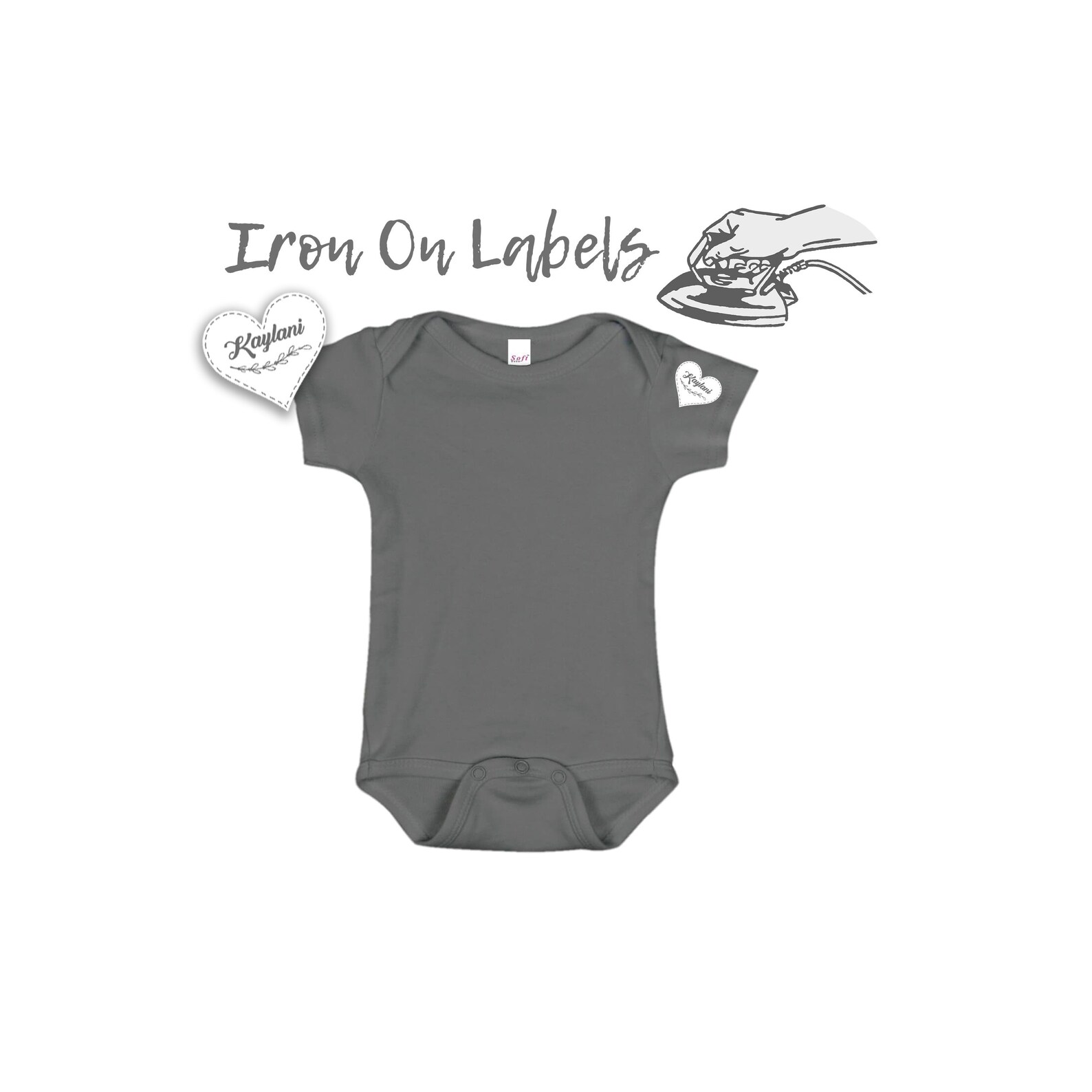 Iron on Labels Clothing Labels Iron on Label Name Labels Etsy