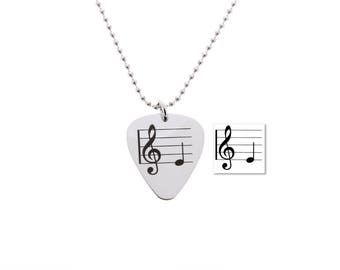 Guitar Pick Necklace, Handwriting guitar pick, guitar gifts, gift for musician, handwriting gifts, guitar pick, anniversary gift, i pick you