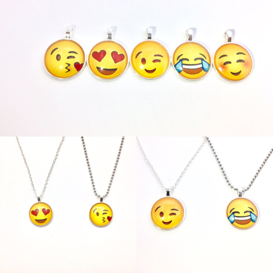 Emoji Necklace Emoji Gifts Emoji Stocking Stuffers Gifts Etsy