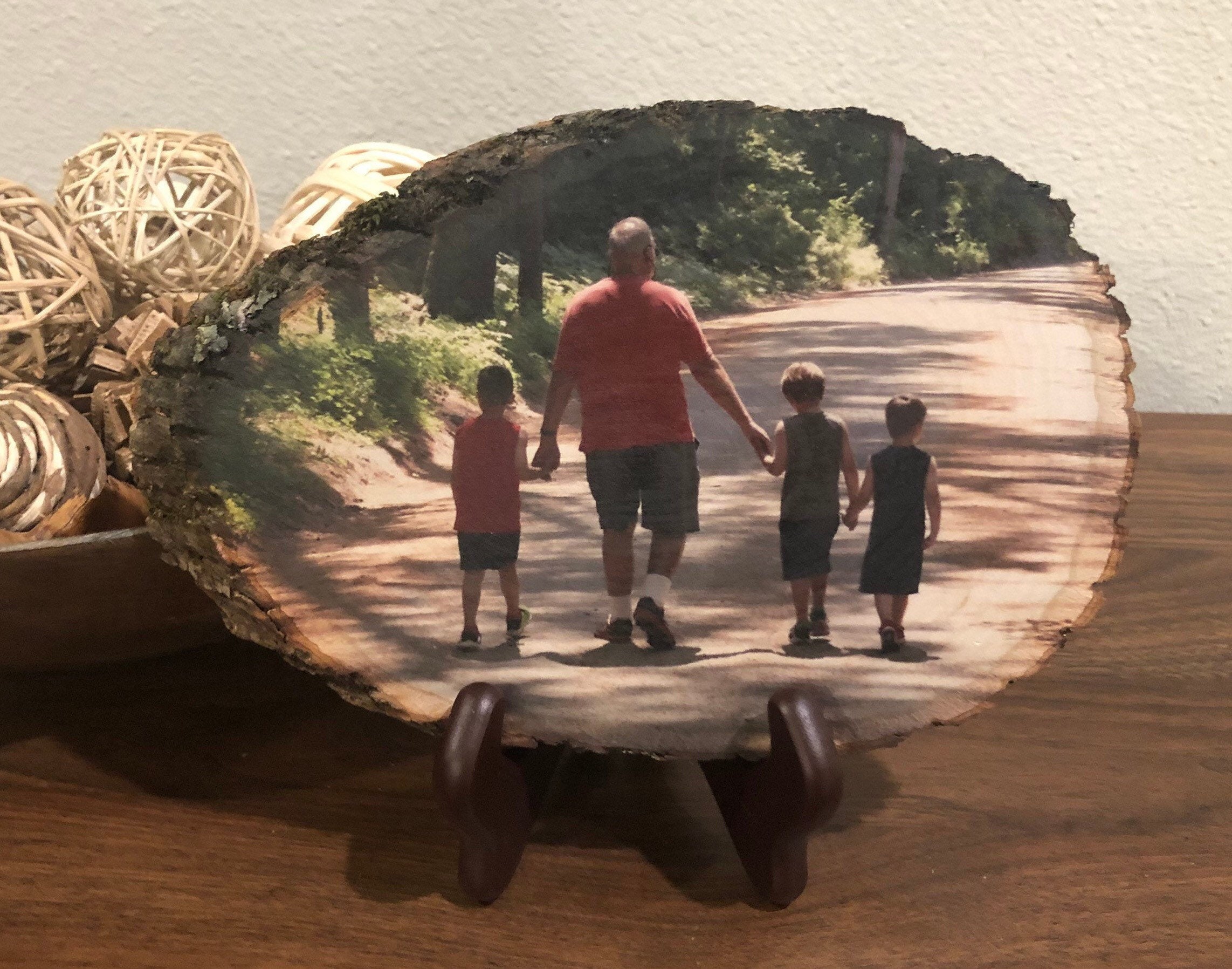 Wood photo, photo on wood, rustic home decor, anniversary gift, anniv…