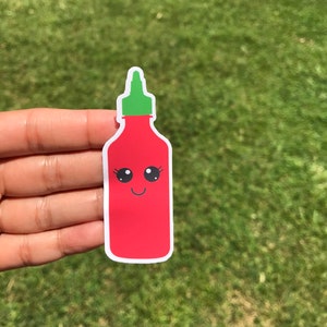 Sriracha, Sriracha Sauce, Stickers, Hot Sauce, Chef, Funny Stickers, Planner Stickers, Sticker, Hot Sauce Sticker, Siracha, Foodie, laptop image 9