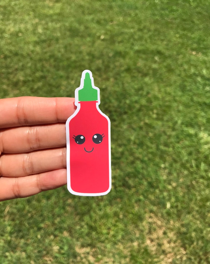 Sriracha, Sriracha Sauce, Stickers, Hot Sauce, Chef, Funny Stickers, Planner Stickers, Sticker, Hot Sauce Sticker, Siracha, Foodie, laptop image 9