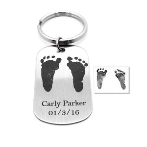 Baby Footprint, Baby Footprints, Baby Feet Engraved, Memorial Gift, Memorial Gifts, Gifts for Mom, Baby Keepsakes, Baby, Baby Gift image 3