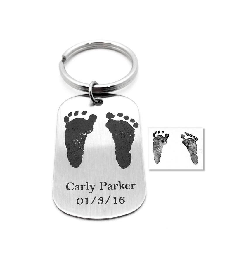 Baby Footprint, Baby Footprints, Baby Feet Engraved, Memorial Gift, Memorial Gifts, Gifts for Mom, Baby Keepsakes, Baby, Baby Gift image 3
