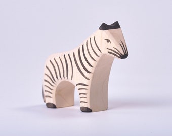 Zebra Wooden Toy - Waldorf Toys - Wooden Animals - Zoo Animals - Zoo Toys - Africa Toys - Jungle Toys - Wooden Toys - Waldorf Animal