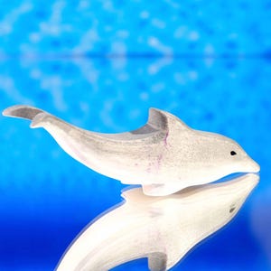 Wooden Dolphin - Marine Animals - Sea Animals - Dolphin Toy - Baby Room Decor - Marine Wooden Toys - Waldorf Figurine - Fish - DadakaCraft