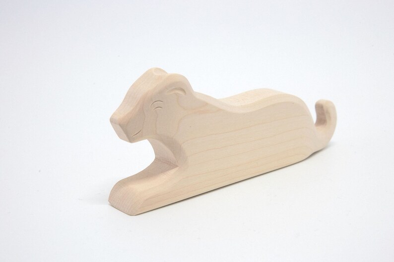 wooden lion toy