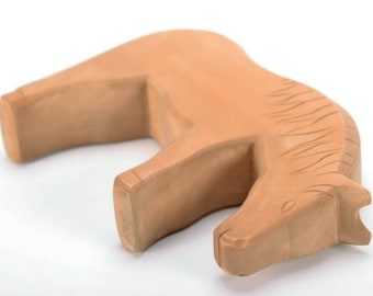 Wooden Toy - Horse Toy - Waldorf Animals - Horse Wood - Wood Animal - Wooden Figure - Handmade Wood - Eco Toy - Carved Wood - Dadakacraft