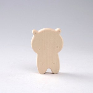 Brinquedo de madeira de urso - Brinquedo Waldorf - Animais - Feito à mão - Urso de brinquedo de madeira - Urso - Brinquedo de urso - Animal de brinquedo Waldorf - Natural - Animais de madeira