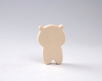 Bear Wooden Toy - Waldorf Toy - Animals - Handmade - Wooden Toy Bear - Bear - Bear Toy - Waldorf Toy Animal - Natural - Wooden Animals
