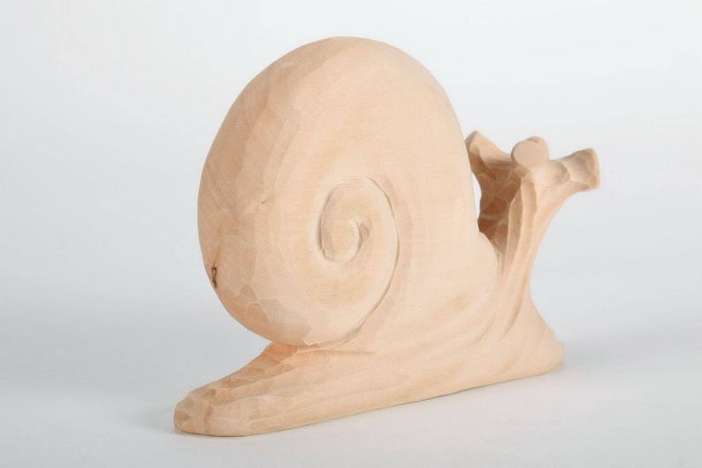 wooden snail toy