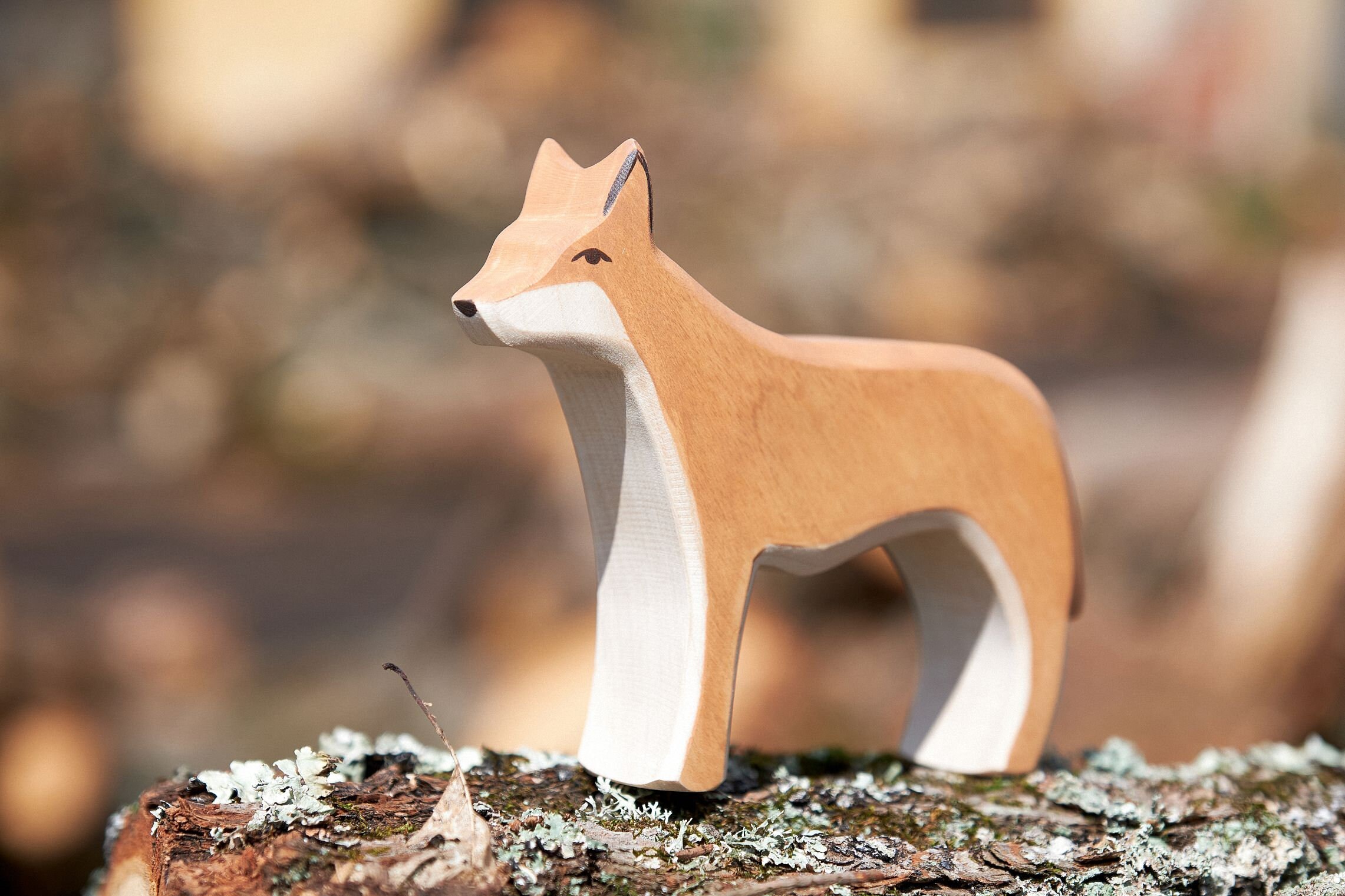 Toy Dingo - Wooden Dingo Toy - Wooden Dingo - Australian Animal
