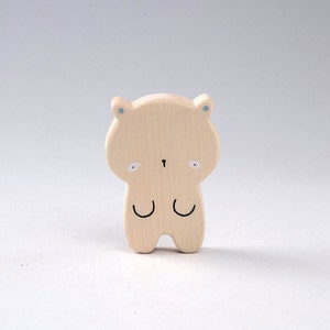 Holzbär - Naturholz - Handgemachtes Holz - Tierspielzeug - Babygeschenke - Umweltfreundlich - Bärenspielzeug - Holztier - Kinderspielzeug - Bär Figur