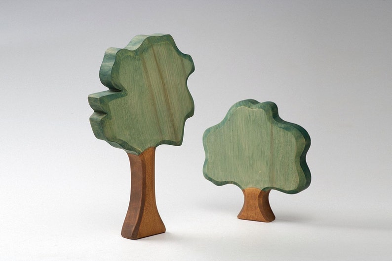 Forest Wood Wood Green Tree Wooden Tree Wooden Waldorf Toy Natural Summer Landscape Toy Tree Waldof Tree Toy Eco Friendly